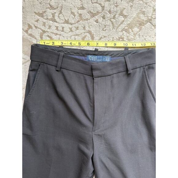 Polo Ralph Lauren Black Stretch Wool Wide Leg Dress Pants Women’s Size 2 - Picture 7 of 10